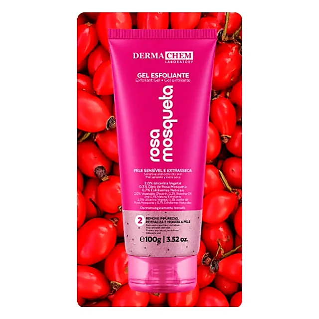 Gel Esfoliante Rosa Mosqueta 100g
