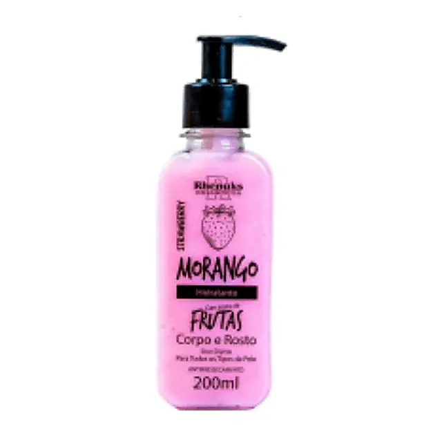 Hidratante Corpo e Rosto Morango 200ml